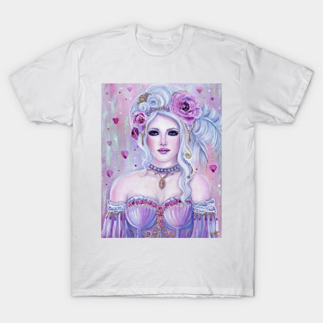 "Rococo Valentine" fantasy art by Renee Lavoie T-Shirt by ReneeLLavoie